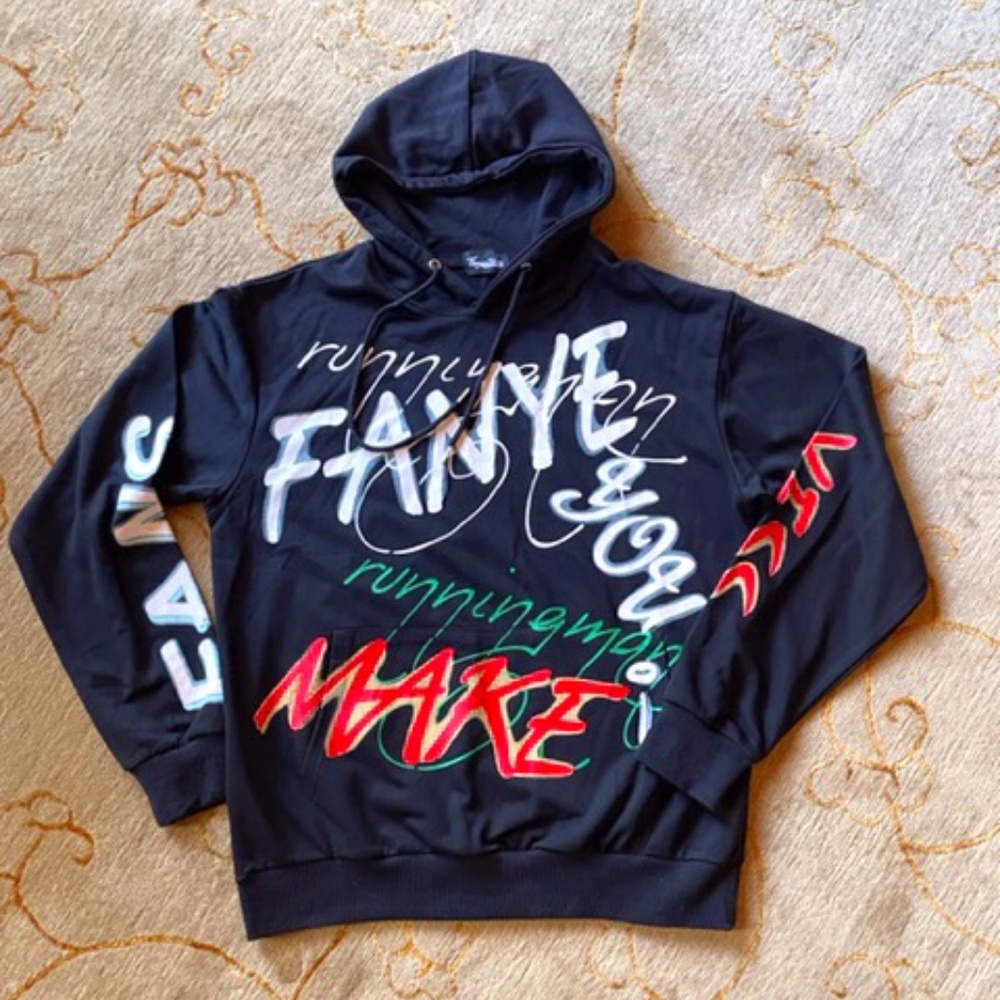 Men's Fanye Store Long Sleeve Graphic Hoodie XL  NWOT